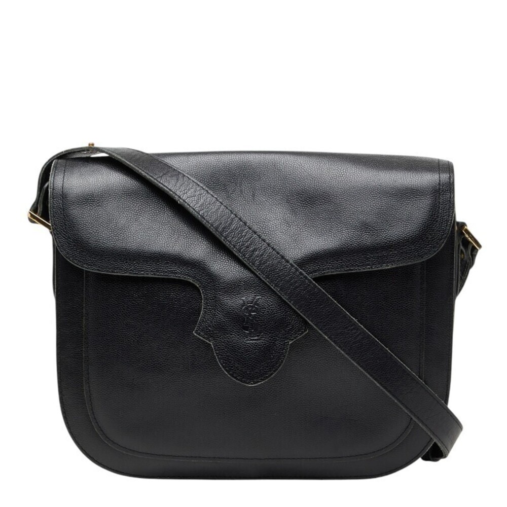 Saint Laurent YSL shoulder bag black leather